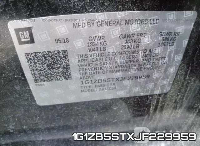 1G1ZB5STXJF229959 фото 10