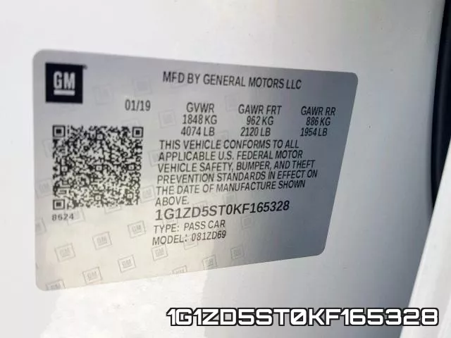 1G1ZD5ST0KF165328 фото 2