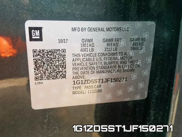 1G1ZD5ST1JF150271 фото 2