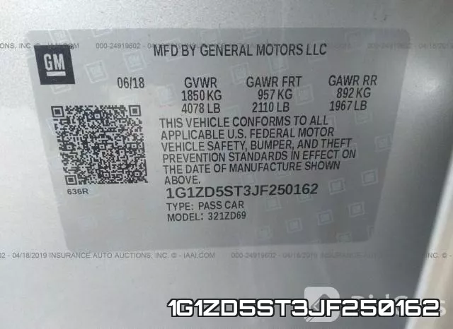 1G1ZD5ST3JF250162 фото 10