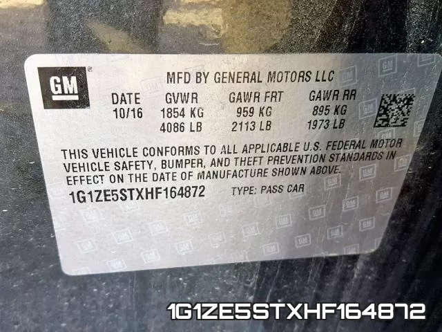 1G1ZE5STXHF164872 фото 2