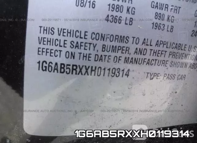 1G6AB5RXXH0119314 фото 10