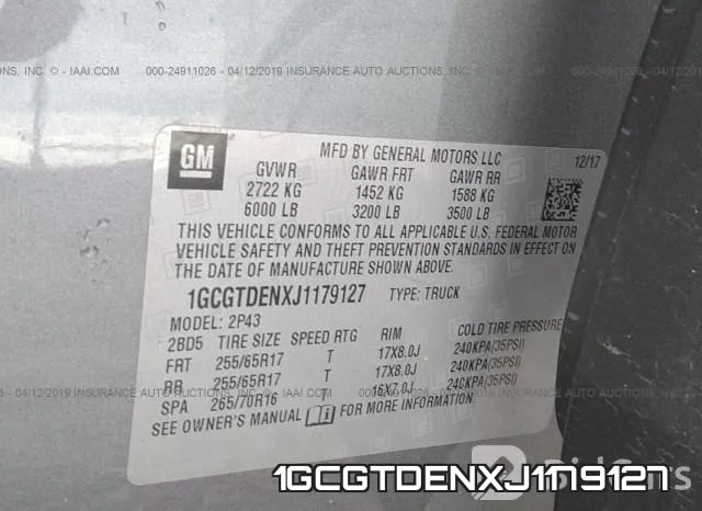 1GCGTDENXJ1179127 фото 10