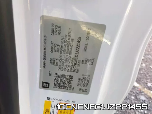 1GCNCNEC1JZ221455 фото 2
