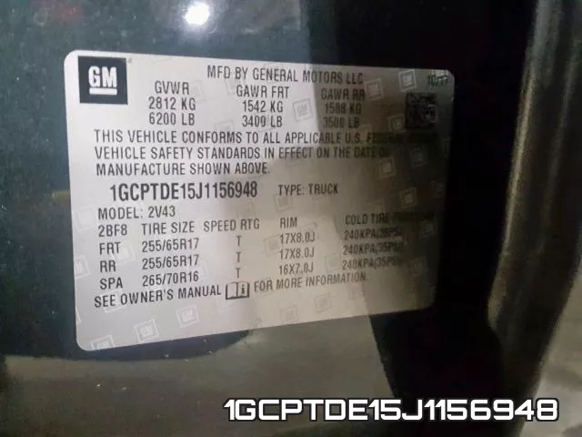 1GCPTDE15J1156948 фото 2