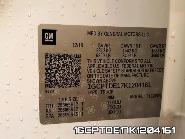 1GCPTDE17K1204161 фото 2