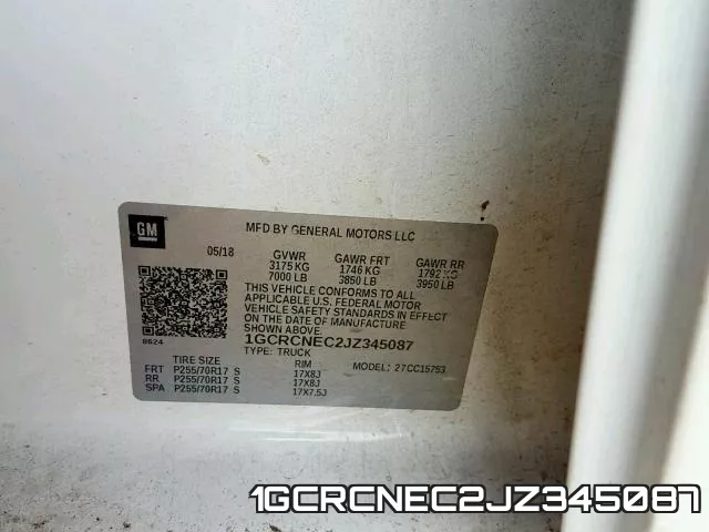 1GCRCNEC2JZ345087 фото 2