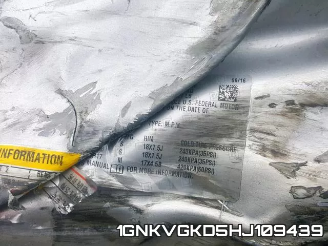 1GNKVGKD5HJ109439 фото 2