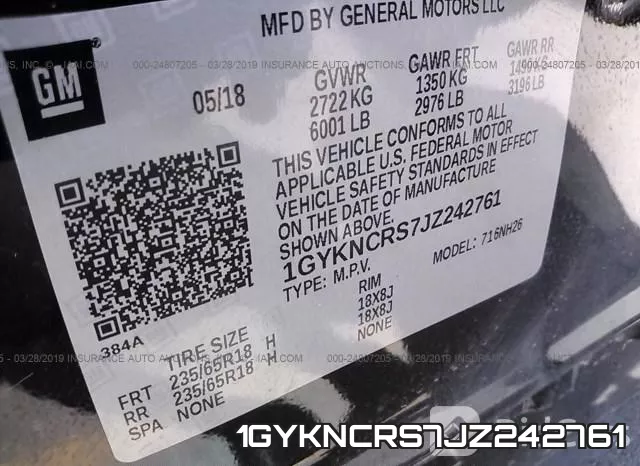 1GYKNCRS7JZ242761 фото 10