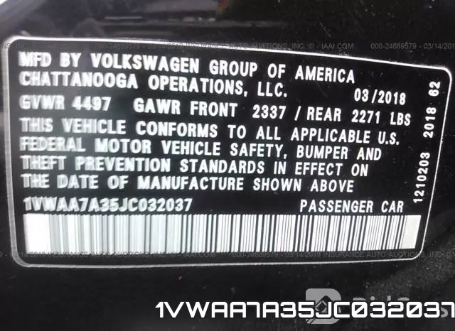 1VWAA7A35JC032037 фото 10