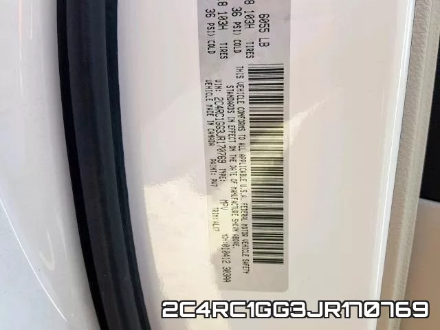 2C4RC1GG3JR170769 фото 2