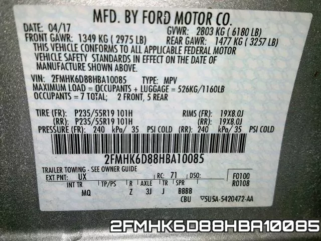2FMHK6D88HBA10085 фото 2