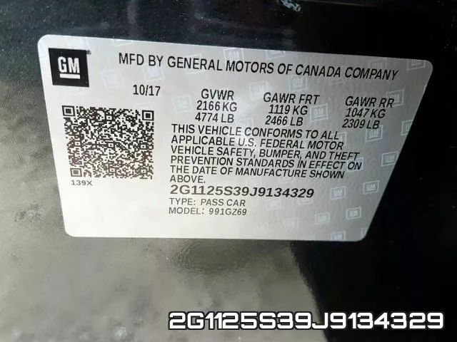 2G1125S39J9134329 фото 2