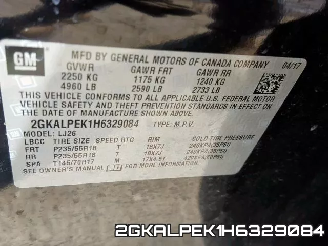 2GKALPEK1H6329084 фото 2