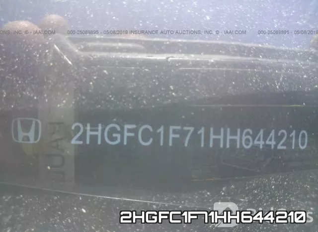 2HGFC1F71HH644210 фото 10