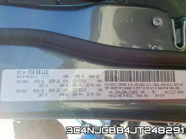 3C4NJCBB4JT248291 фото 2