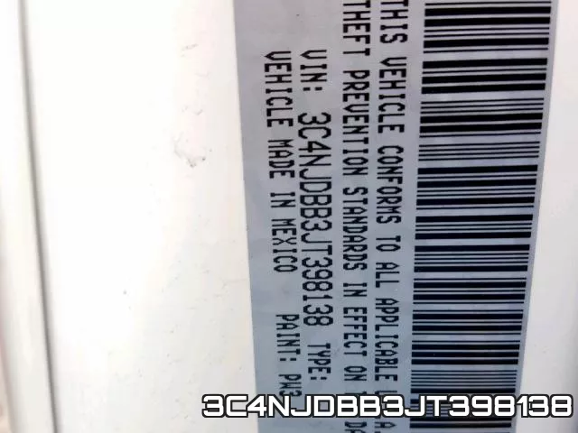 3C4NJDBB3JT398138 фото 2