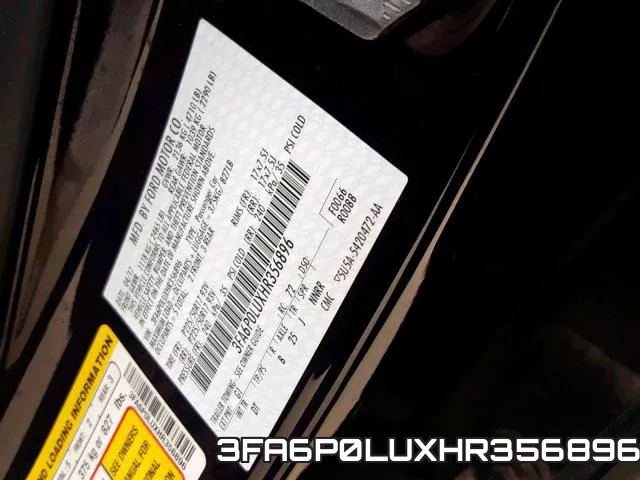 3FA6P0LUXHR356896 фото 2