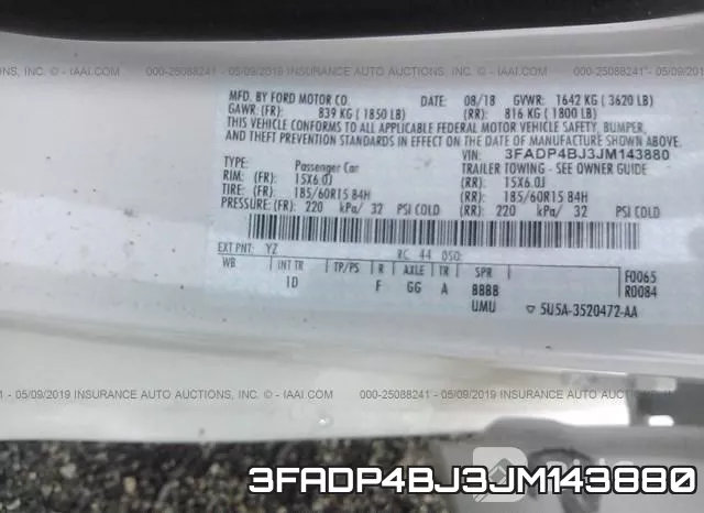 3FADP4BJ3JM143880 фото 10