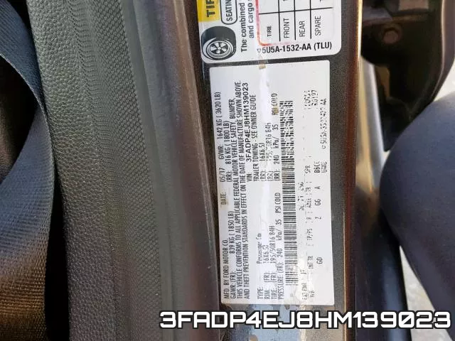 3FADP4EJ8HM139023 фото 2
