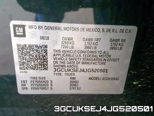 3GCUKSEJ4JG520501 фото 2
