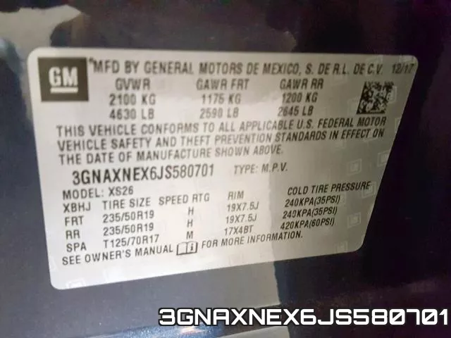 3GNAXNEX6JS580701 фото 2