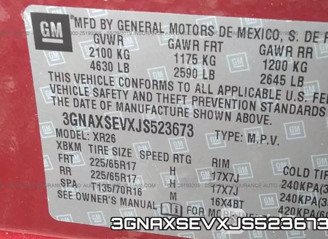 3GNAXSEVXJS523673 фото 10