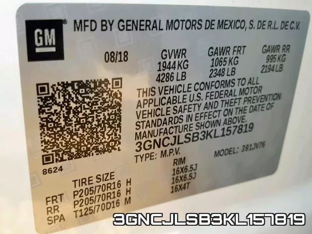 3GNCJLSB3KL157819 фото 2