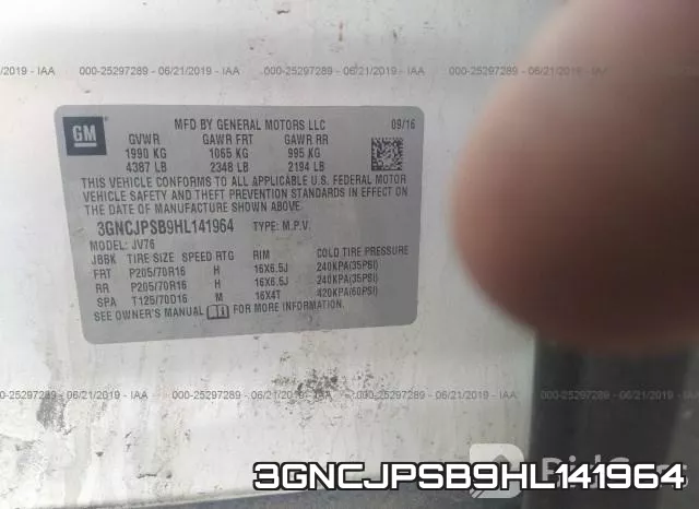 3GNCJPSB9HL141964 фото 10