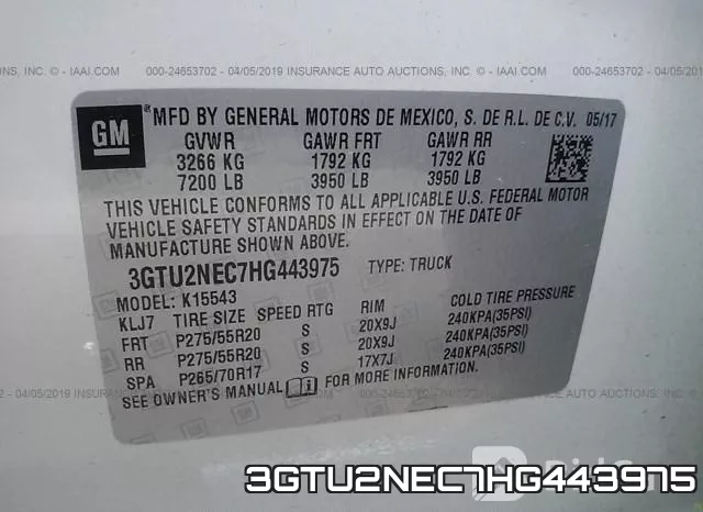 3GTU2NEC7HG443975 фото 10