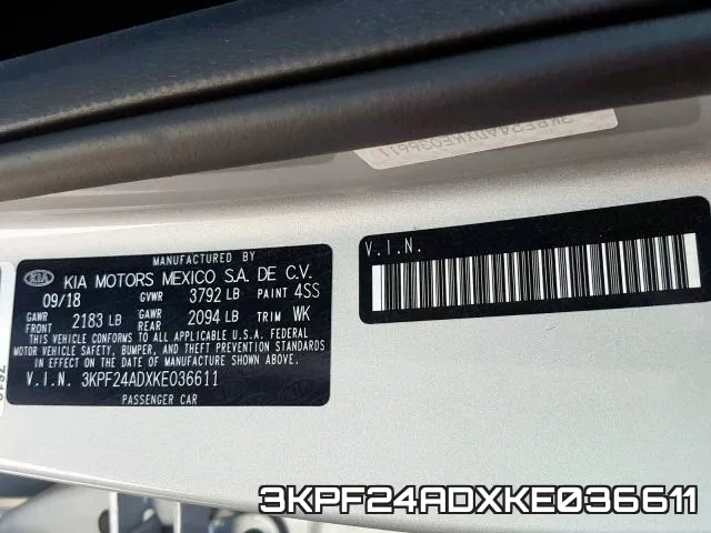 3KPF24ADXKE036611 фото 2