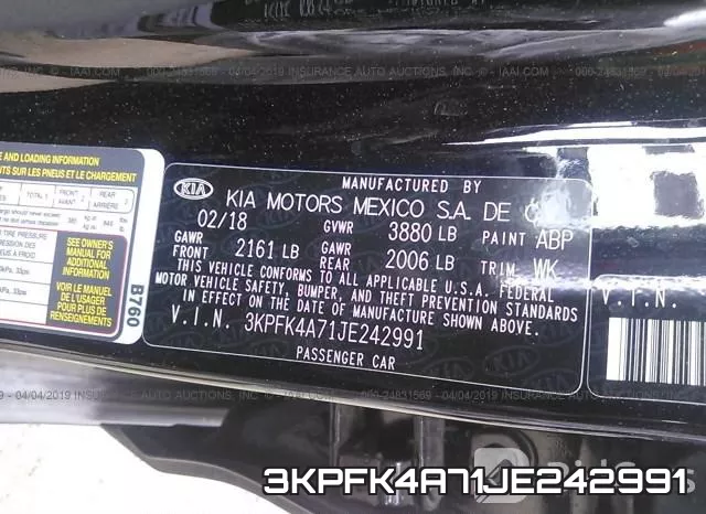 3KPFK4A71JE242991 фото 9