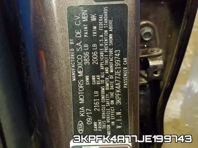 3KPFK4A77JE199743 фото 2