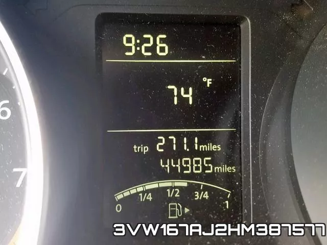 3VW167AJ2HM387577 фото 9
