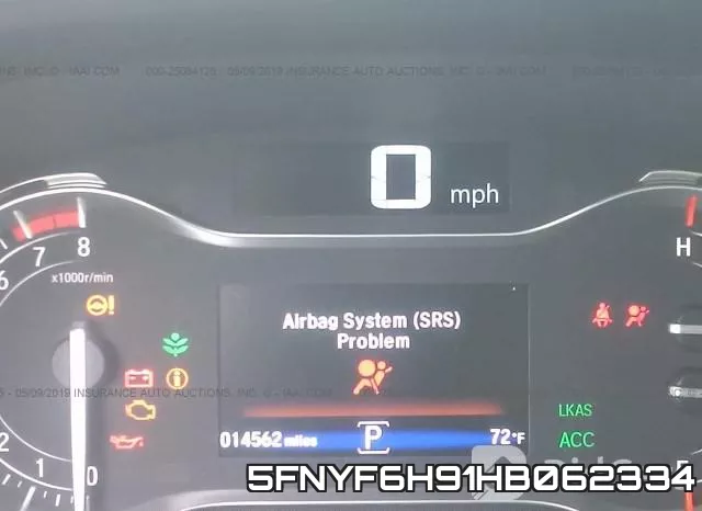 5FNYF6H91HB062334 фото 8