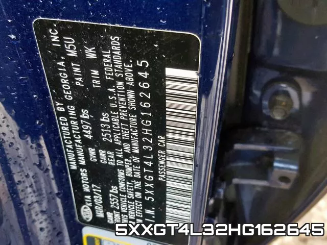 5XXGT4L32HG162645 фото 2
