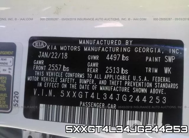 5XXGT4L34JG244253 фото 10
