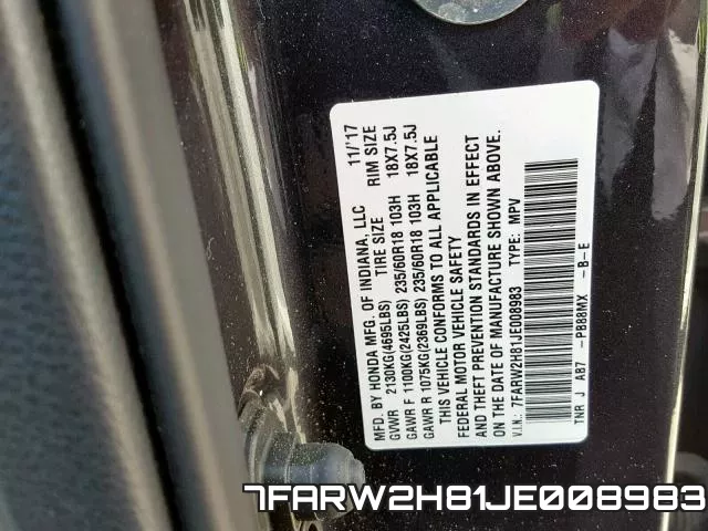 7FARW2H81JE008983 фото 2