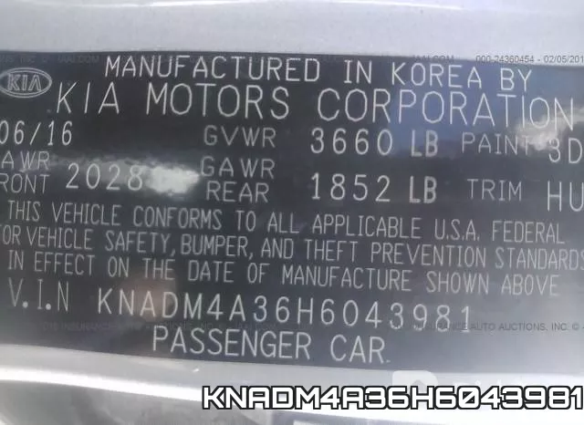 KNADM4A36H6043981 фото 10