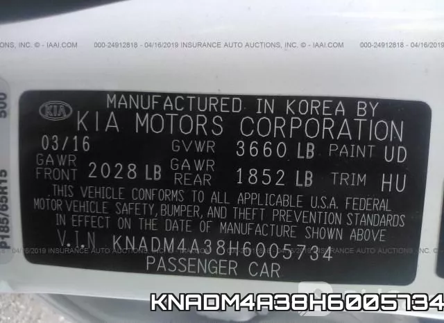 KNADM4A38H6005734 фото 10