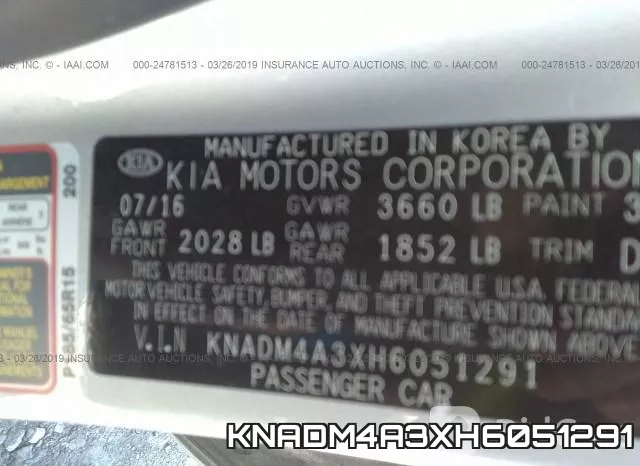 KNADM4A3XH6051291 фото 10