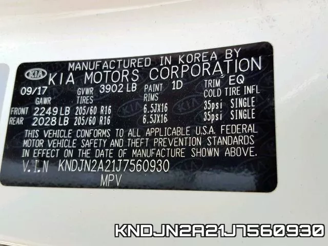 KNDJN2A21J7560930 фото 2