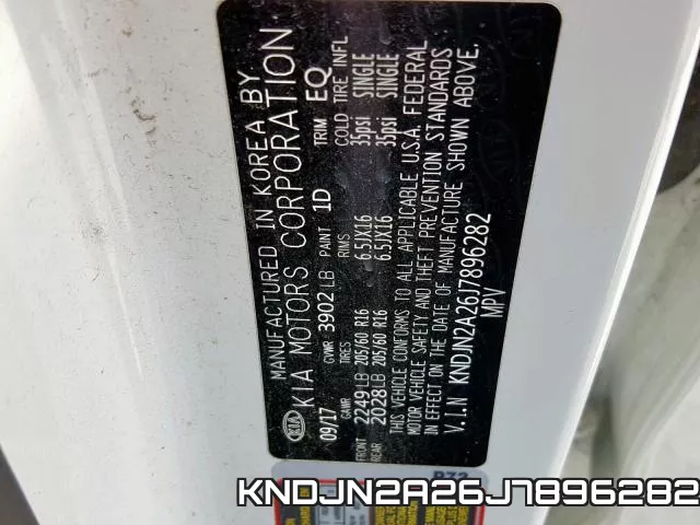KNDJN2A26J7896282 фото 2