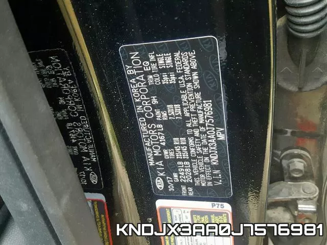 KNDJX3AA0J7576981 фото 2