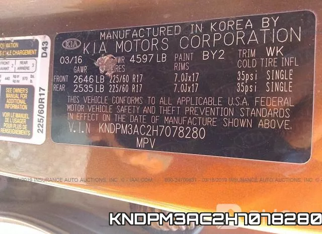 KNDPM3AC2H7078280 фото 10