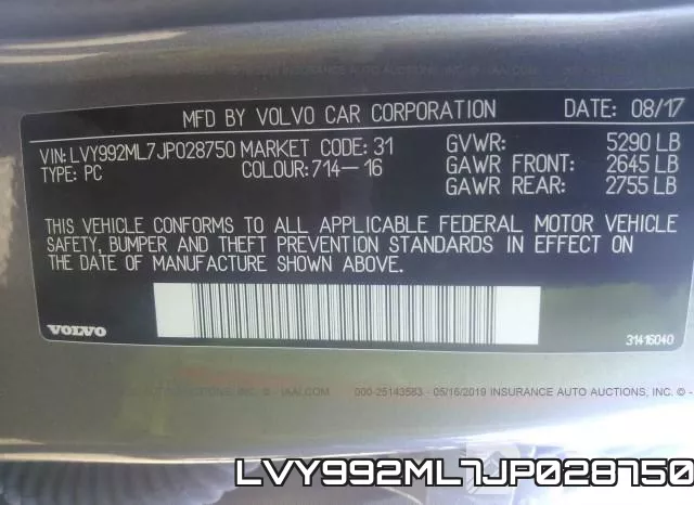 LVY992ML7JP028750 фото 10