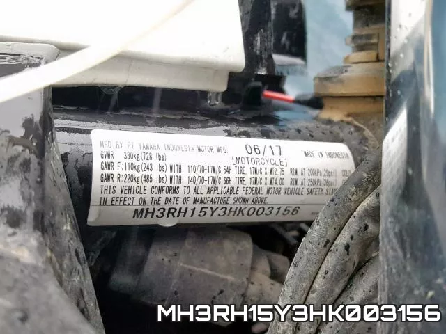 MH3RH15Y3HK003156 фото 2