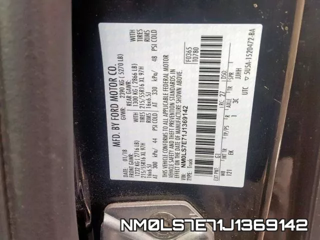 NM0LS7E71J1369142 фото 2