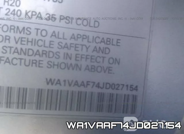 WA1VAAF74JD027154 фото 10