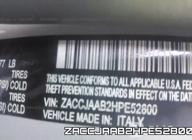 ZACCJAAB2HPE52800 фото 10